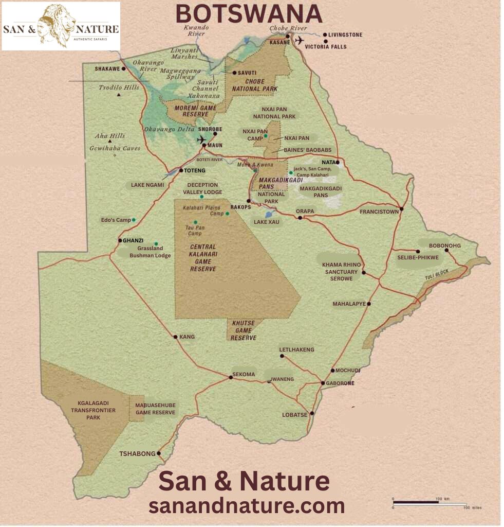 Botswana Map